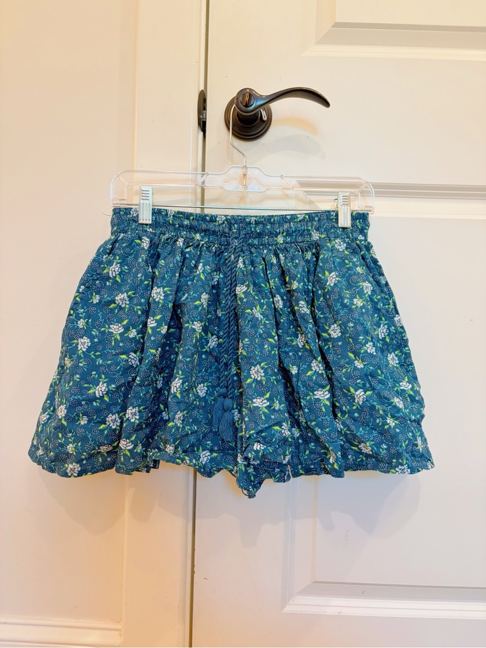 Green Floral Skirt With Bult In Shorts Size S